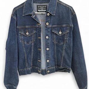 Guess Women's Indigo Denim Trucker Jacket
